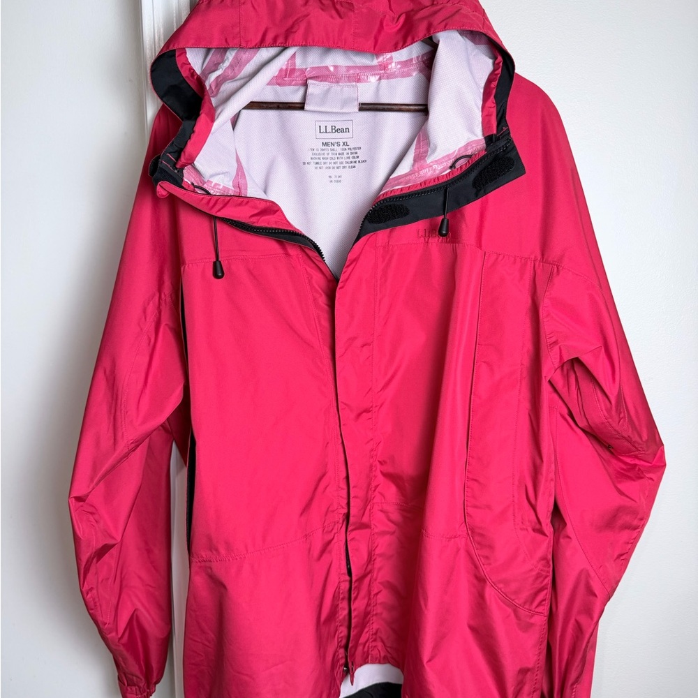 L.L. Bean Red Men Hooded Jacket